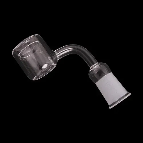 14mm 90 Degree Flat Domeless Banger w/ Double Thermal Wall – Female