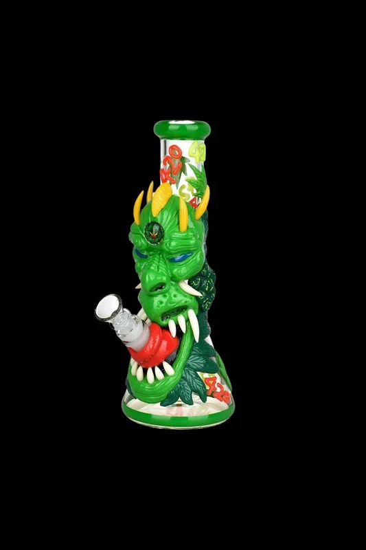 420 Dragon Glow in the Dark Beaker Bong