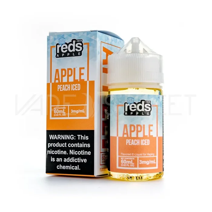 7 Daze Reds Apple E-Juice Peach Iced (60ml)