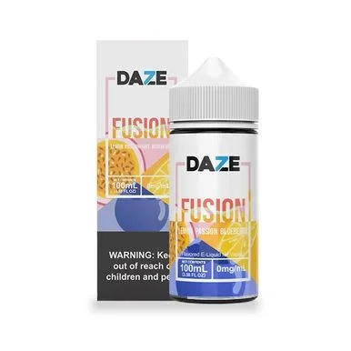 7Daze Fusion-Lemon Passionfruit Blueberry, 100mL | Vapor Bridge
