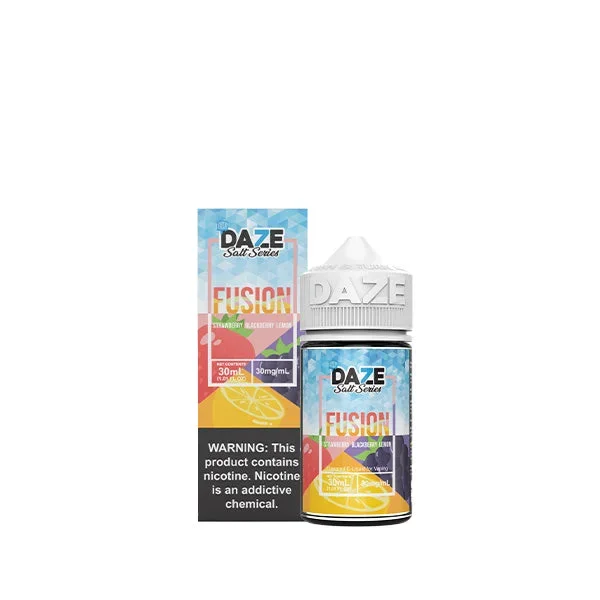 7Daze Fusion Salt-Strawberry Blackberry Lemon Iced, 30mL | Vapor Bridge