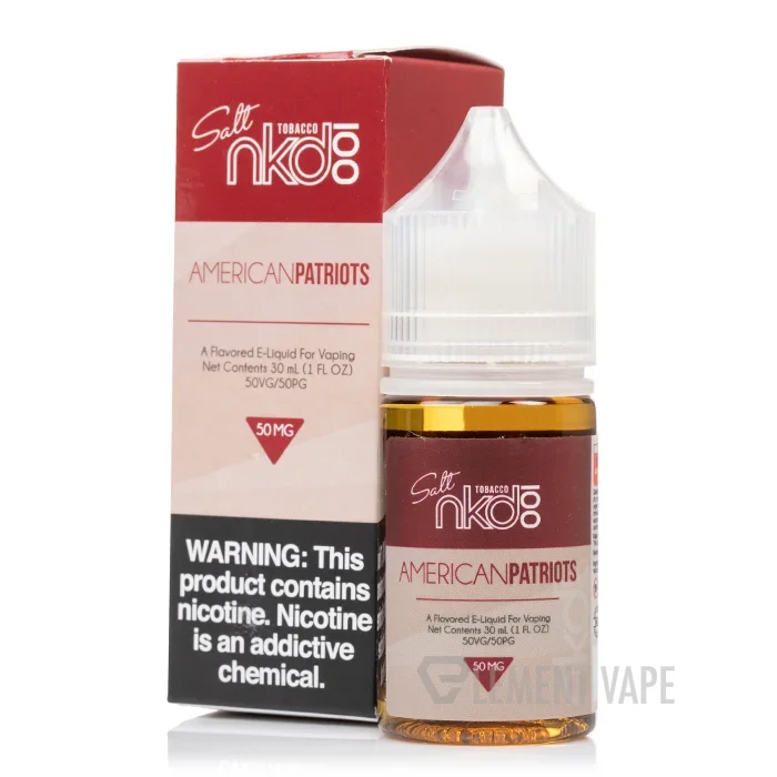 American Patriots – NKD 100 Salt E-Liquid – 30mL