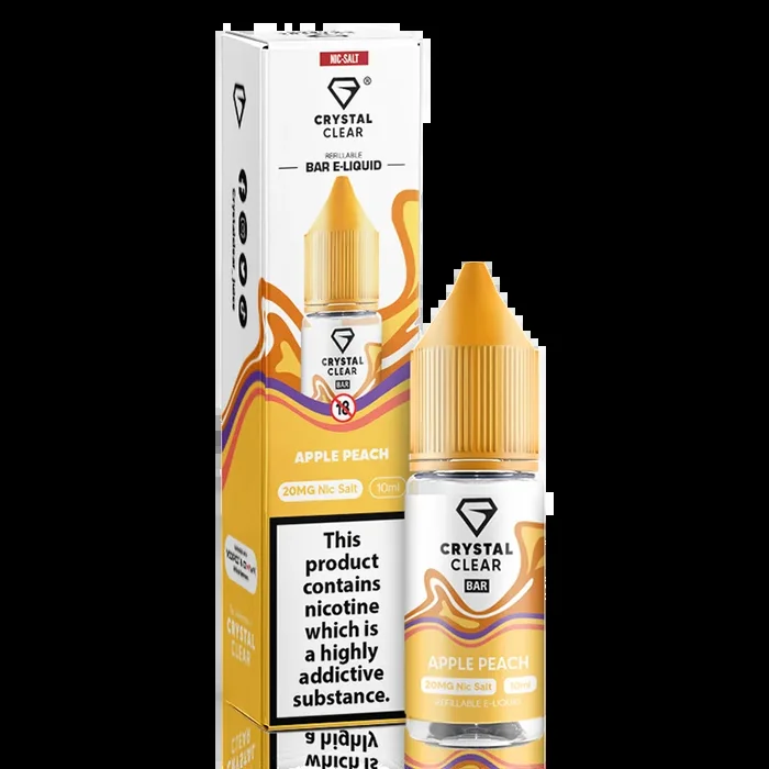 Apple Peach By Crystal Clear Salt 10ml 10mg (out of date)