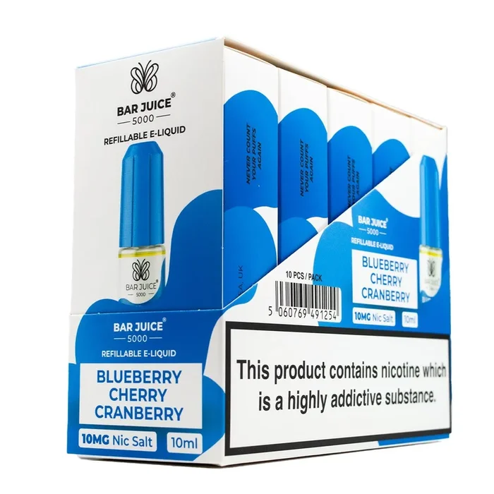 Bar Juice 5000 Nic Salt Bulk Buy Box of 10