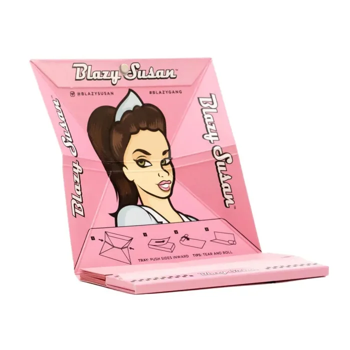 Blazy Susan | Deluxe Rolling Kit | King Size Slim | Pink