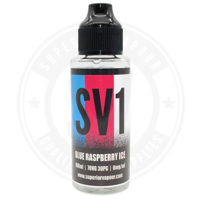 Blue Raspberry Ice E-Liquid 100ml by SV1