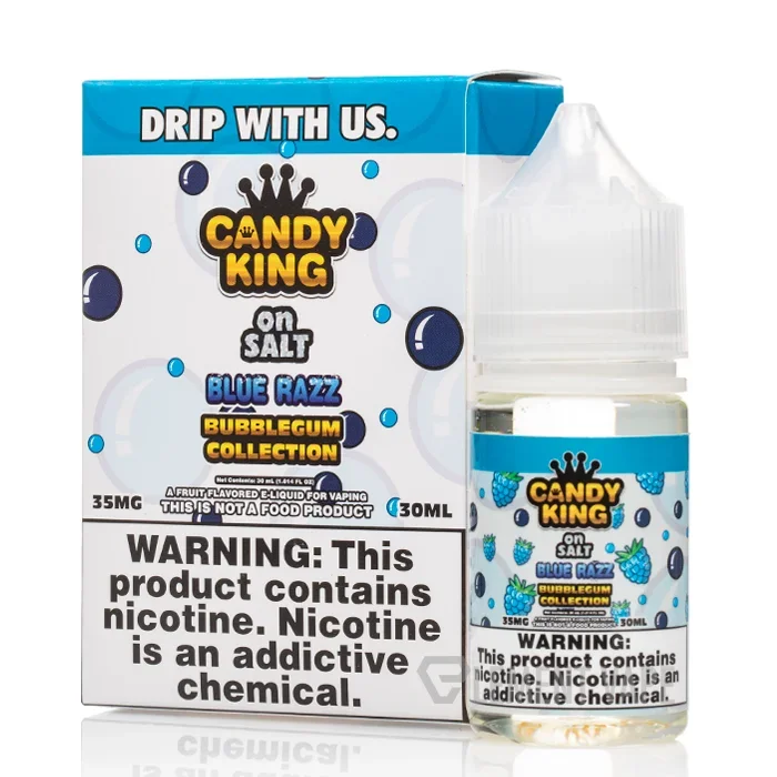 Blue Razz Bubblegum Collection – Candy King On Salt – 30mL