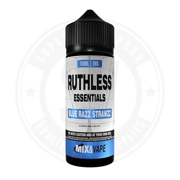 Blue Razz Strawzz 100ml By Ruthless Essentials