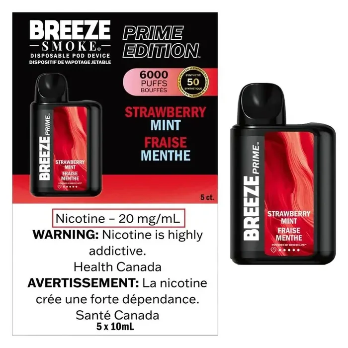BREEZE – PRIME S50 – STRAWBERRY MINT