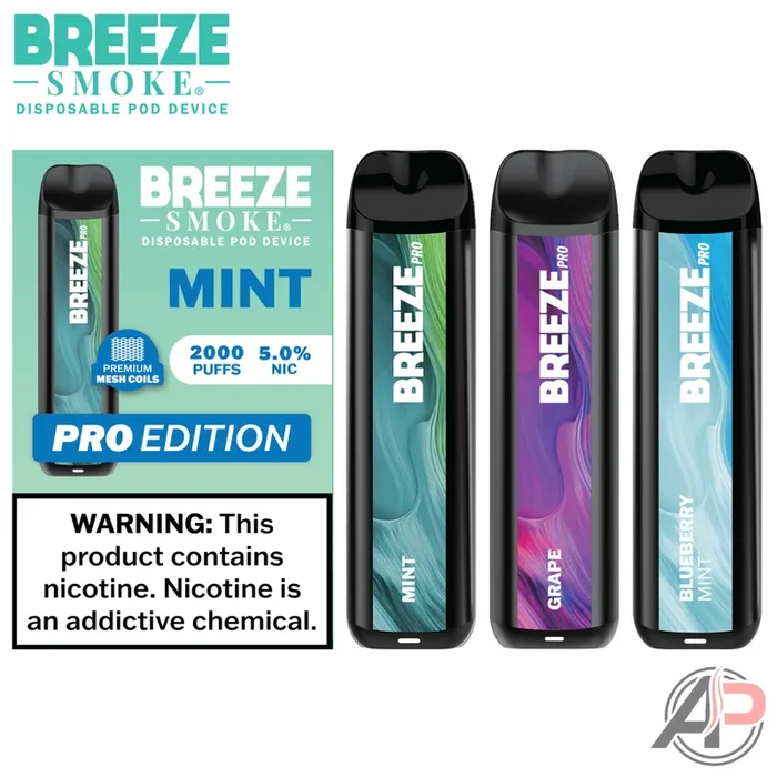Breeze Smoke Pro Edition 2000 Puffs Disposable Vape Device