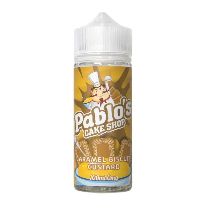 Caramel Biscuit Custard By Pablo’s Cake Shop 100ml Shortfill
