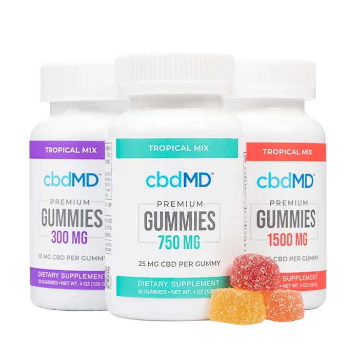 CBDMD – CBD Gummies – Tropical Mix