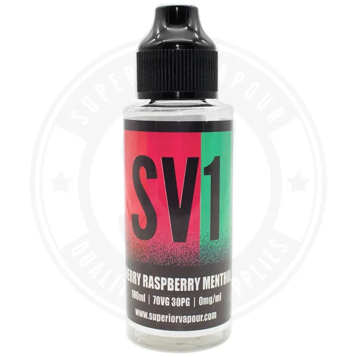 Cherry Raspberry Menthol E-Liquid 100ml by SV1