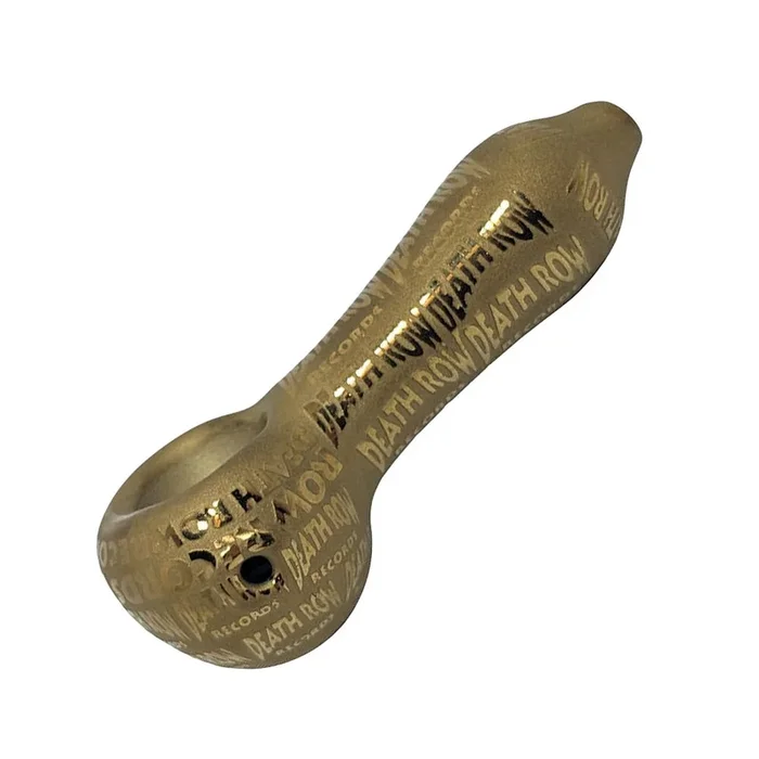 Death Row Records Metallic Etched Glass Spoon Pipe