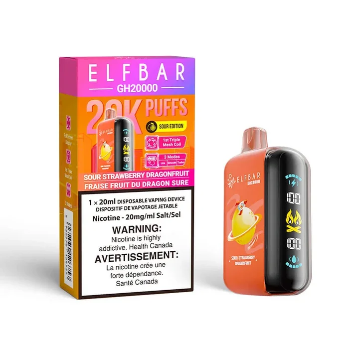 ELF BAR GH 20K- SOUR STRAWBERRY DRAGONFRUIT