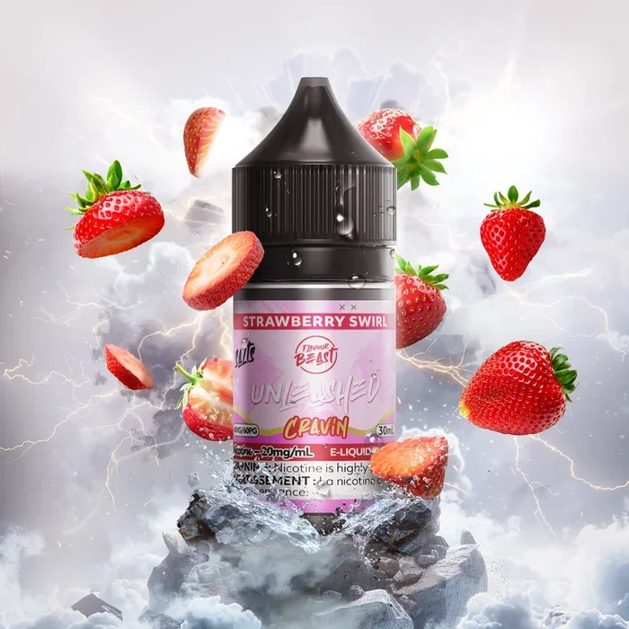 FLAVOUR BEAST CRAVIN – UNLEASHED STRAWBERRY SWIRL 20MG/ML