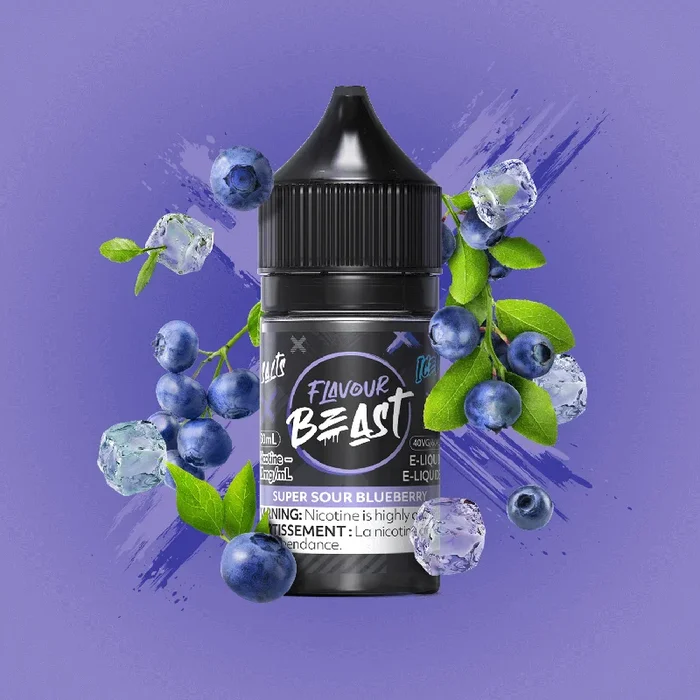 FLAVOUR BEAST SALT 10MG/ML-SUPER SOUR BLUEBERRY ICE