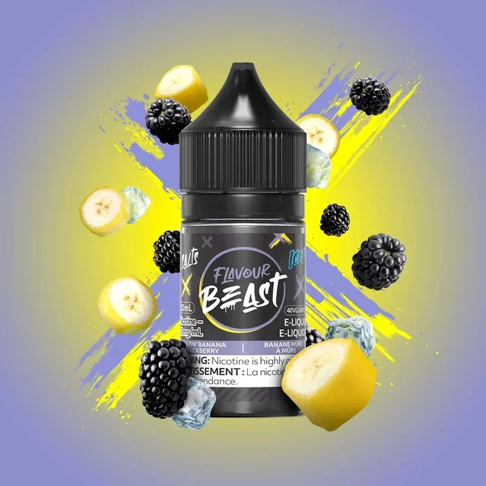 FLAVOUR BEAST SALT 20MG/ML-BLAZIN BANANA BLACKBERRY