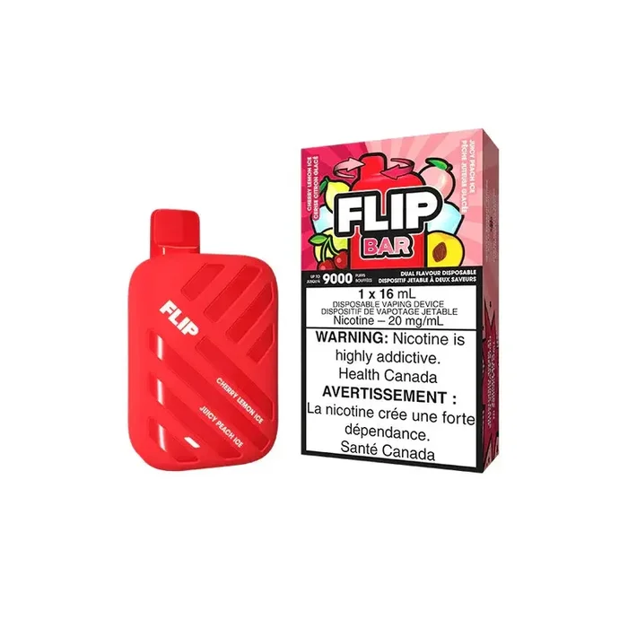 FLIP BAR – CHERRY LEMON ICE + JUICY PEACH ICE