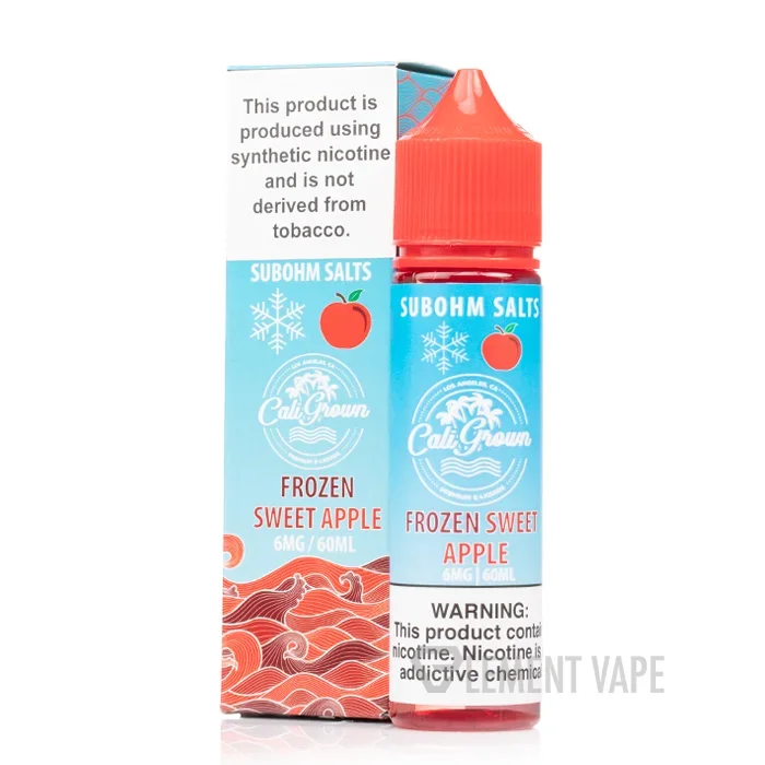 Frozen Sweet Apple Sub-Ohm Salt – Cali Grown E-Liquid – 60mL