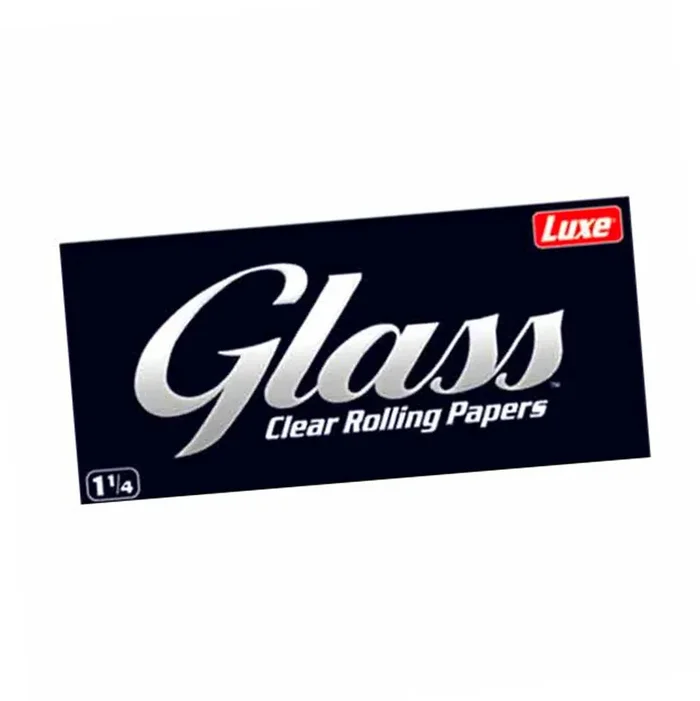 GLASS CLEAR ROLLING PAPERS 1 1/4 SIZE