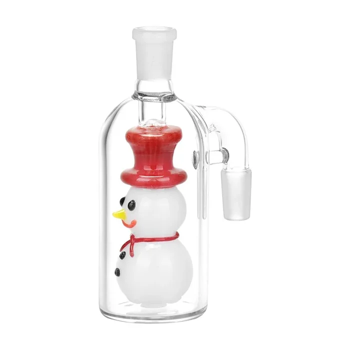 Holiday Snowman Glass Ashcatcher 14mm