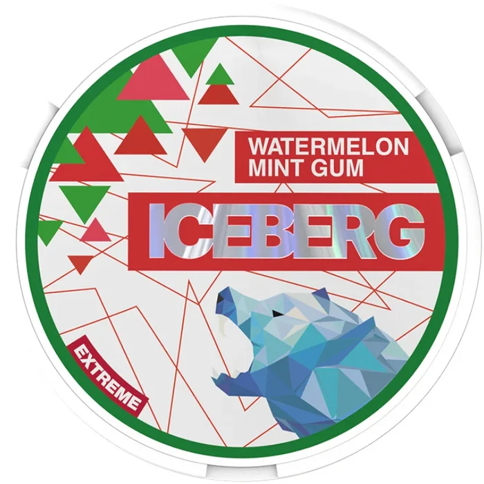 Iceberg Nicotine Pouches – Watermelon Mint Gum 35MG