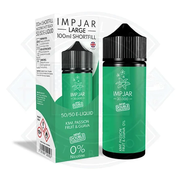IMP JAR Large – Kiwi, Passion Fruit & Guava 100ml Shortfill