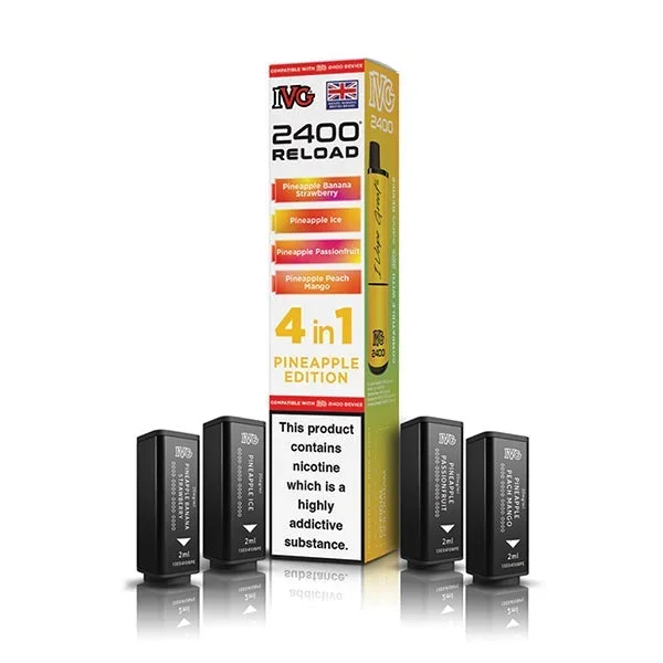 IVG 2400 Reload Replacement Pods (4 in 1) – Pineapple Edition