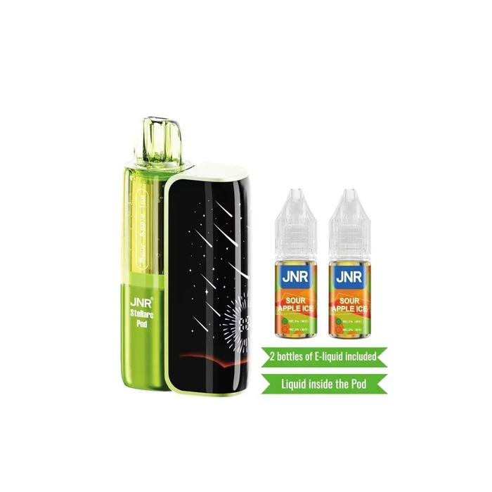 JNR Stellarc 100K Kit – Sour Apple Ice Disposable Vape