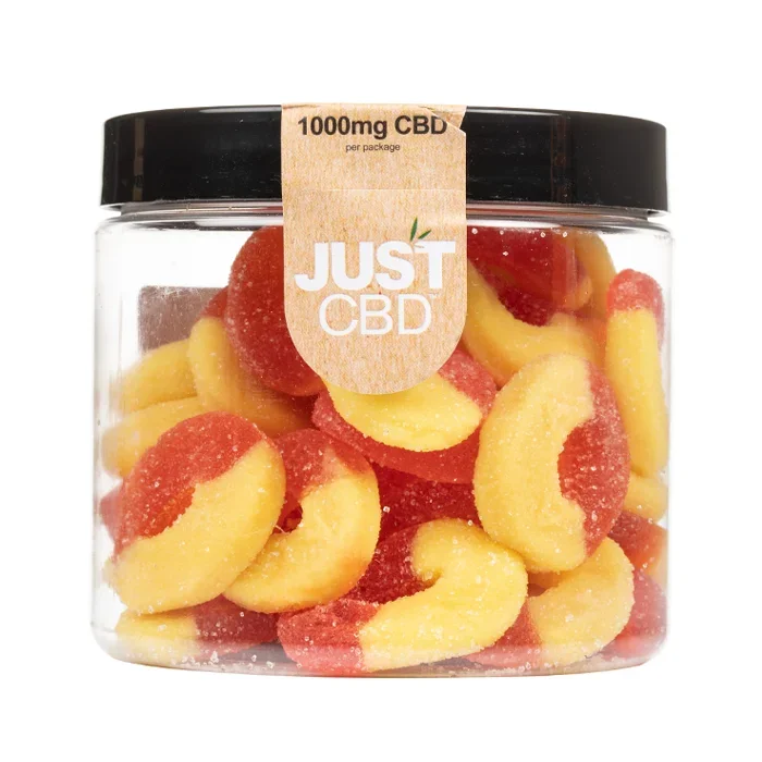 Just CBD – CBD Infused Gummies – Peach Rings