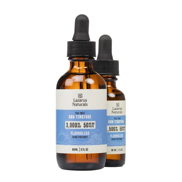 Lazarus Naturals – THC Free High Potency CBD Tincture – Flavorless