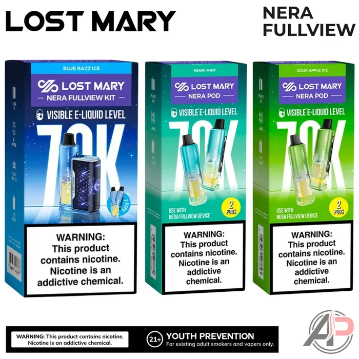 Lost Mary Nera Fullview 70k Puffs Disposable Vape Device Kit