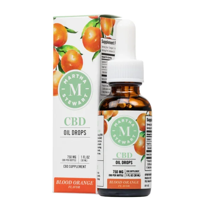 Martha Stewart – CBD Blood Orange Oil Drops – 750mg