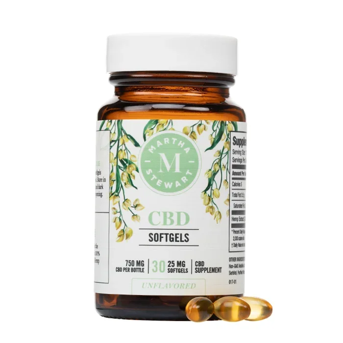 Martha Stewart – CBD Hemp-Derived Softgels – 750mg