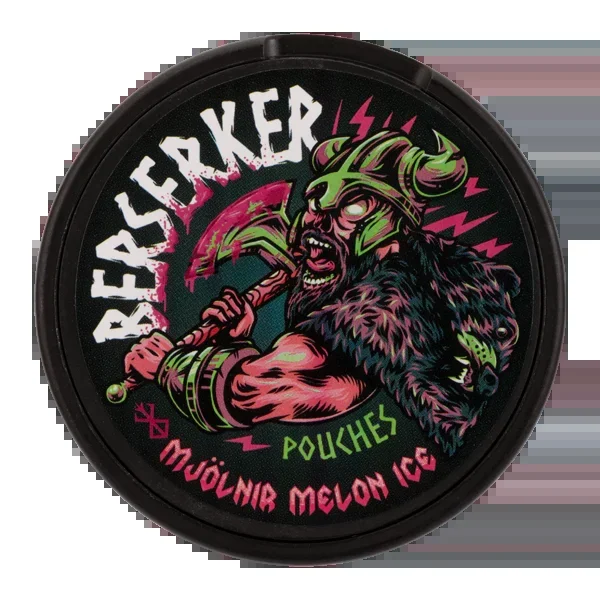 Mjolnir Melon Ice BERSERKER Caffeine Pouches