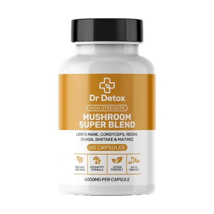 Mushroom Super Blend Capsules By Dr Detox 60 Pack