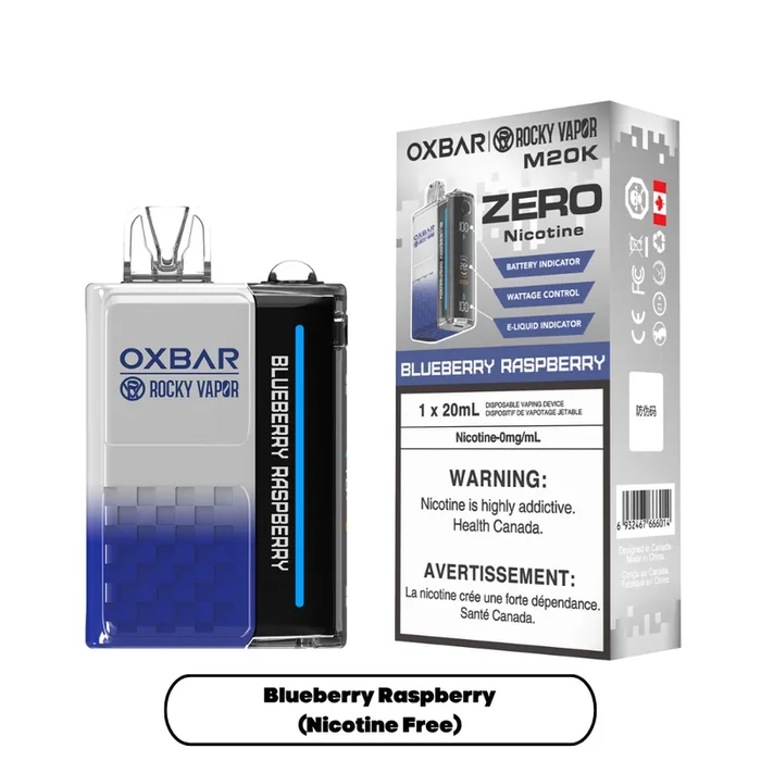 OXBAR M20K ZERO NICOTINE- BLUEBERRY RASPBERRY