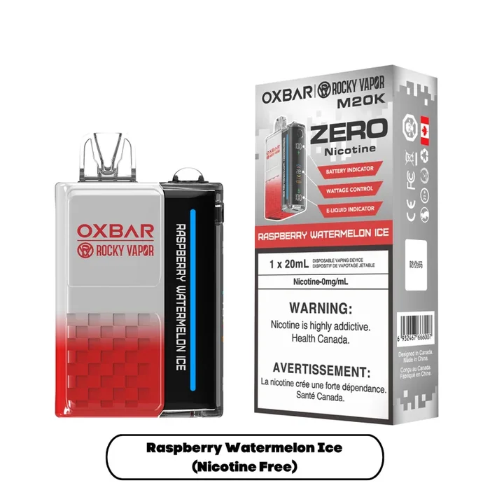 OXBAR M20K ZERO NICOTINE-RASPBERRY WATERMELON ICE