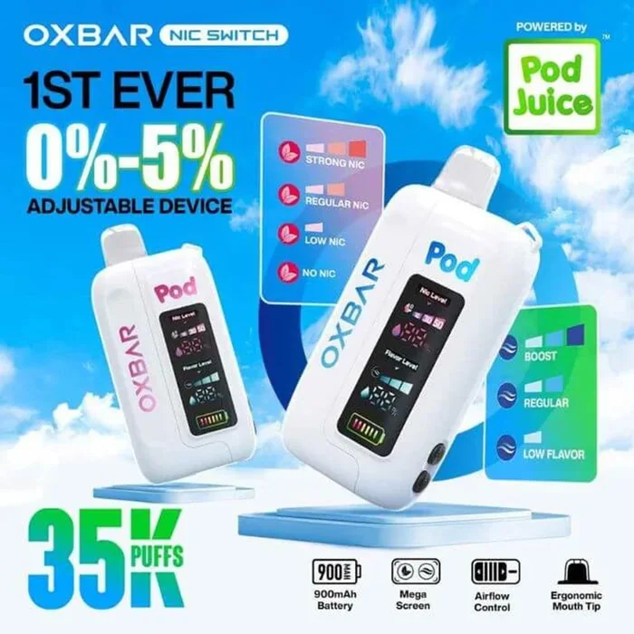 OXBAR x Pod Juice Nic + Flavor Control 35K Puffs Disposable