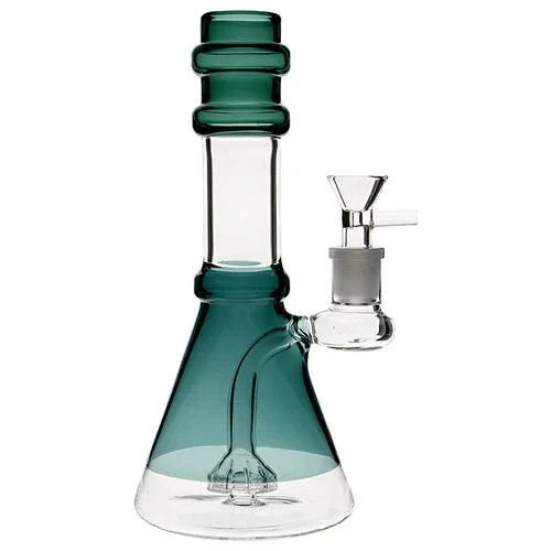 Plain Jane Glass 8″ Perc’d Double Rim Beaker