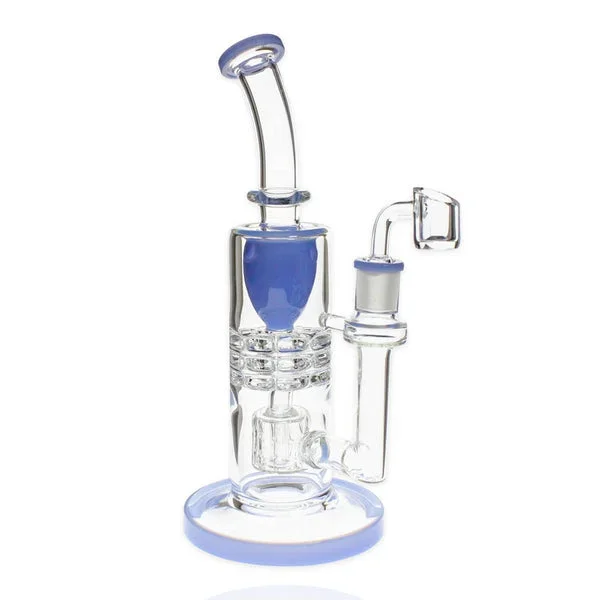 Plain Jane Glass 9.5″ Showerhead Perc Recycler Rig