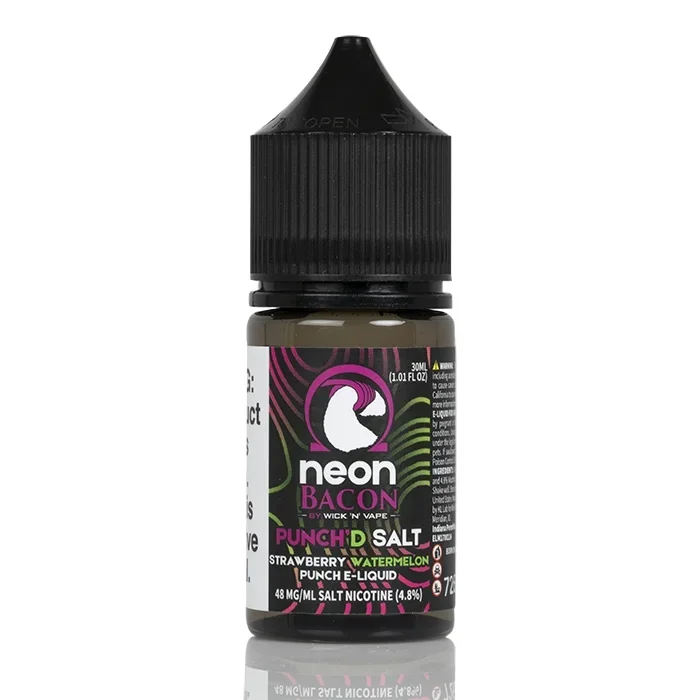 Punch’d SALT – Neon Bacon – Wick ‘N’ Vape – 30mL
