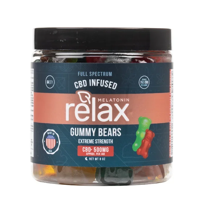 Relax Gummies – Full Spectrum CBD Sleep Gummy Bears with Melatonin