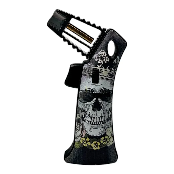 Special Blue Avenger Skull Mini Butane Gas Torch
