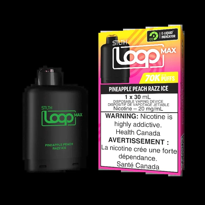 STLTH MAX LOOP – PINEAPPLE PEACH RAZZ ICE