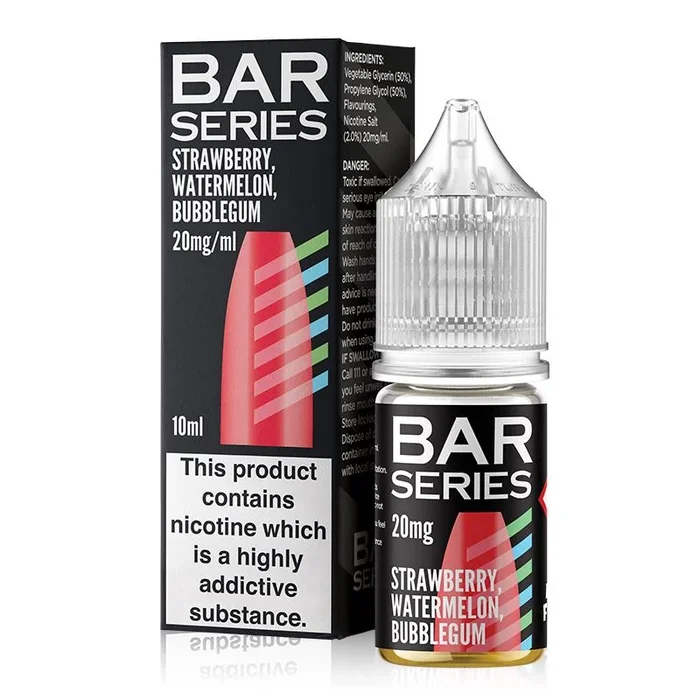 Strawberry Watermelon Bubblegum By Bar Series Salt 10ml