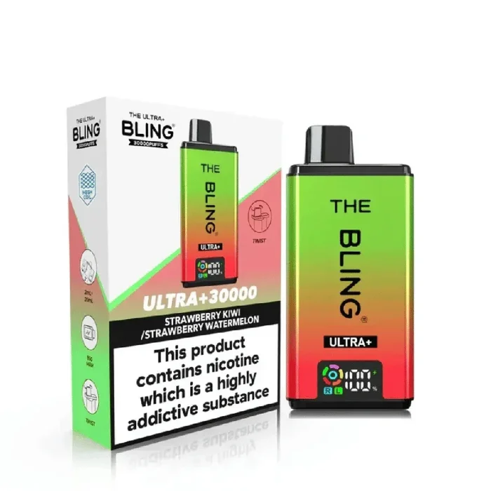 The Bling Ultra Plus 30K Vape Kit Strawberry Kiwi / Strawberry Watermelon