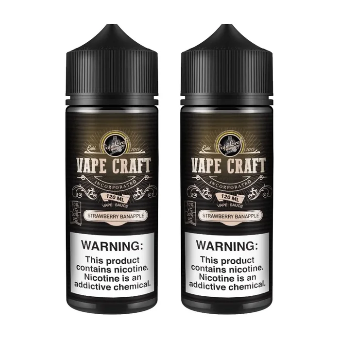 Vape Craft Straw Banapple 2 Bottle Bundle