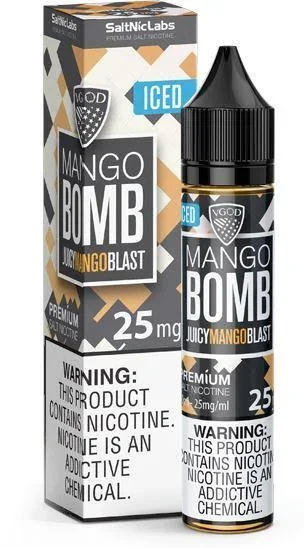VGOD SALTS E-Liquid – Iced Mango Bomb, 30mL | Vapor Bridge